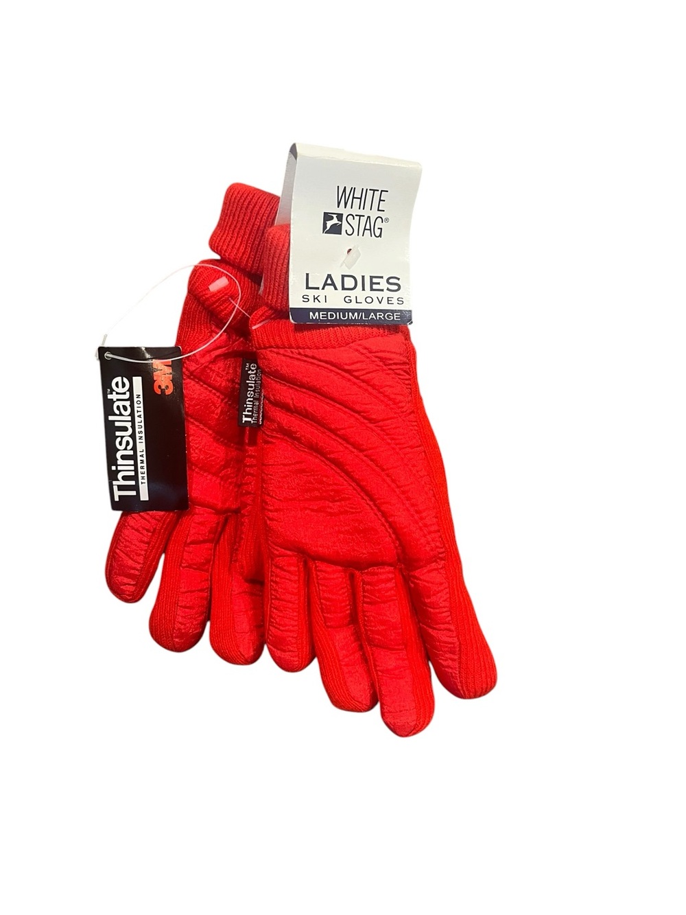 NWT White Stag Thinsulate Ladies Ski Gloves Medium/Large Red